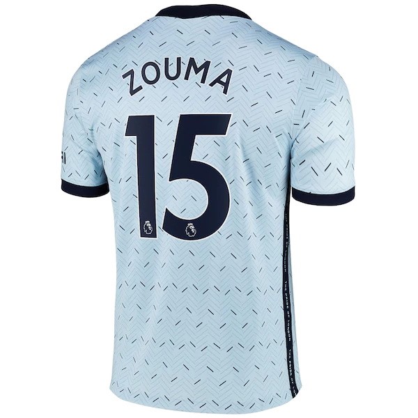 Camiseta Chelsea NO.15 Zouma Replica Segunda Ropa 2020/21 Azul